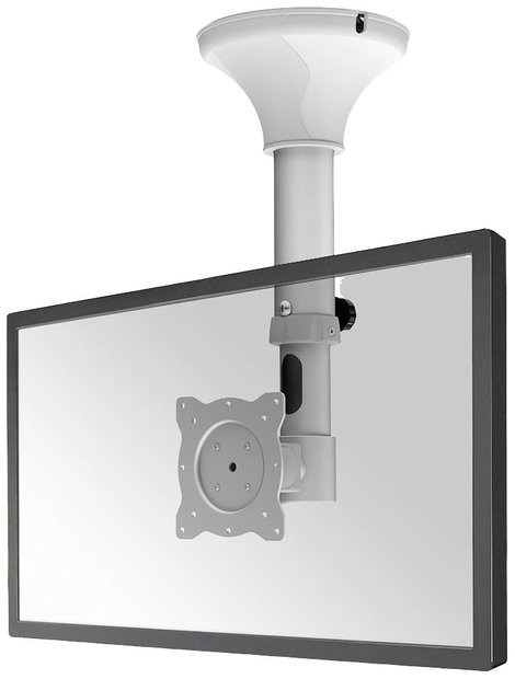 Neomounts FPMA-C025SILVER TV mennyezeti tartó 25,4 cm (10) - 76,2 cm (30) Dönthető + forgatható, For