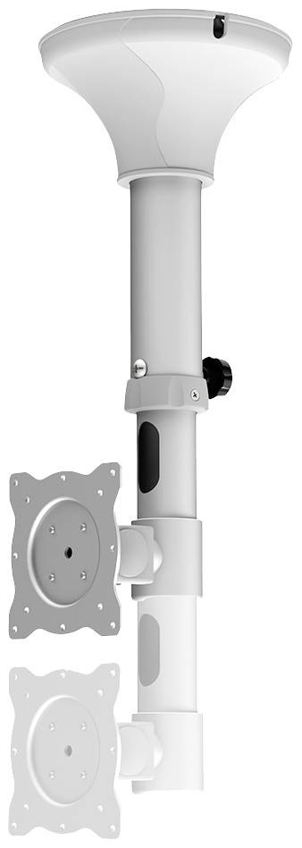 Neomounts FPMA-C025SILVER TV mennyezeti tartó 25,4 cm (10) - 76,2 cm (30) Dönthető + forgatható, For 5. kép