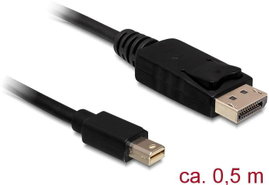 Delock Mini DisplayPort / Kijelző csatlakozó Átalakító kábel Mini DisplayPort dugó, DisplayPort dugó