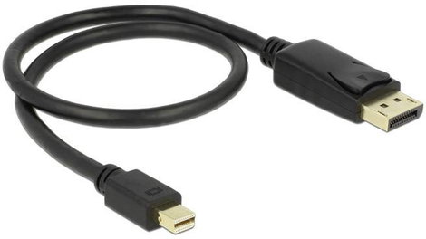 Delock Mini DisplayPort / Kijelző csatlakozó Átalakító kábel Mini DisplayPort dugó, DisplayPort dugó 2. kép