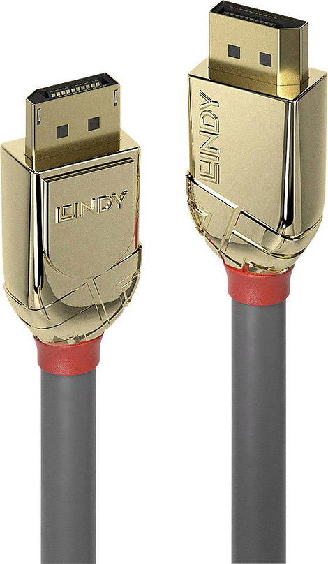 LINDY Kijelző csatlakozó Csatlakozókábel DisplayPort dugó, DisplayPort dugó 7.50 m Szürke 36295 Disp 3. kép