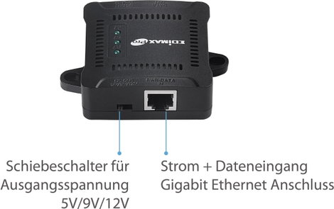 EDIMAX GP-101ST PoE osztó 1 GBit/s IEEE 802.3at (25.5 W) 8. kép