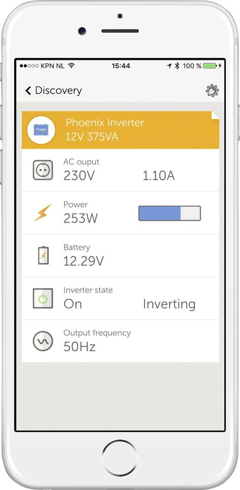 Victron Energy Inverter Phoenix 12/250 250 W 12 V/DC - 230 V/AC 3. kép