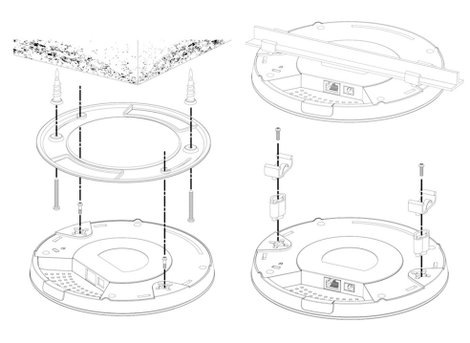 WLAN Access Point 300 MBit/s 2.4 GHz Single PoE, EDIMAX Pro CAP300 10. kép