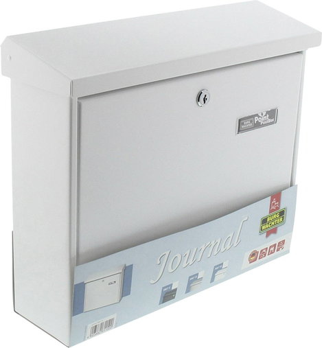 Burg Wächter 61150 JOURNAL 5867 W Postaláda Acéllemez Fehér Kulcsos zár 2. kép