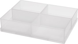 raaco Rendszerező hordtáska betét (H x Sz x Ma) 220 x 160 x 47 mm Rekeszek: 4 Tartalom, tartalmi egy