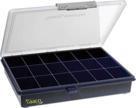 raaco Assorter 5-18 Univerzális Rendszerező doboz (H x Sz x Ma) 240 x 195 x 43 mm Rekeszek: 18 fix a