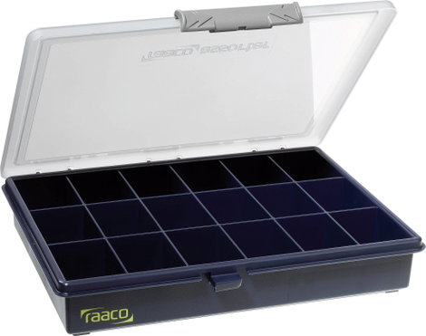 raaco Assorter 5-18 Univerzális Rendszerező doboz (H x Sz x Ma) 240 x 195 x 43 mm Rekeszek: 18 fix a