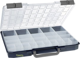 raaco CarryLite 55 5x10-25/2 Univerzális Rendszerező hordtáska (H x Sz x Ma) 330 x 415 x 57 mm Rekes