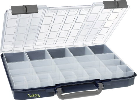 raaco CarryLite 55 5x10-25/2 Univerzális Rendszerező hordtáska (H x Sz x Ma) 330 x 415 x 57 mm Rekes