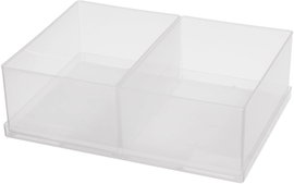 raaco 80 2xBA6-1 Rendszerező hordtáska betét (Sz x Ma x Mé) 220 x 69 x 160 mm Tartalom, tartalmi egy