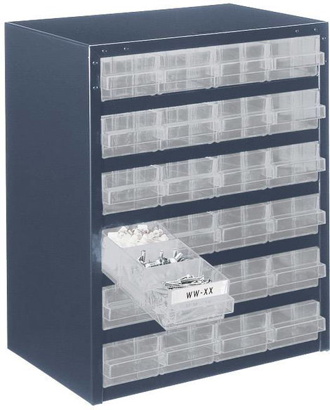raaco 250/24-1 Kis alkatrésztároló (H x Sz x Ma) 255 x 357 x 435 mm Rekeszek: 24 Tartalom, tartalmi 2. kép