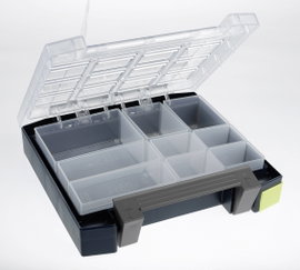 raaco boxxser Univerzális Rendszerező hordtáska (H x Sz x Ma) 225 x 241 x 55 mm Rekeszek: 9 Tartalom