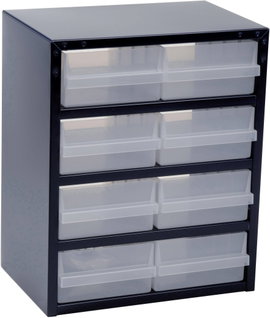 raaco 250/8-2 Kis alkatrésztároló (H x Sz x Ma) 255 x 357 x 435 mm Rekeszek: 8 Tartalom, tartalmi eg