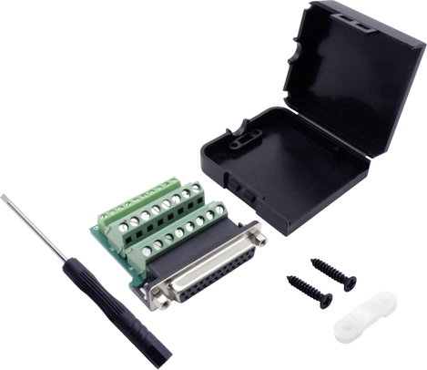 TRU COMPONENTS T1904C103 D-SUB hüvelyes kapocsléc készlet Pólusszám: 25 Csavaros csatlakozó 1 db 2. kép