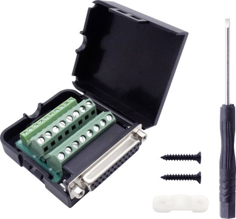 TRU COMPONENTS T1904C103 D-SUB hüvelyes kapocsléc készlet Pólusszám: 25 Csavaros csatlakozó 1 db 4. kép