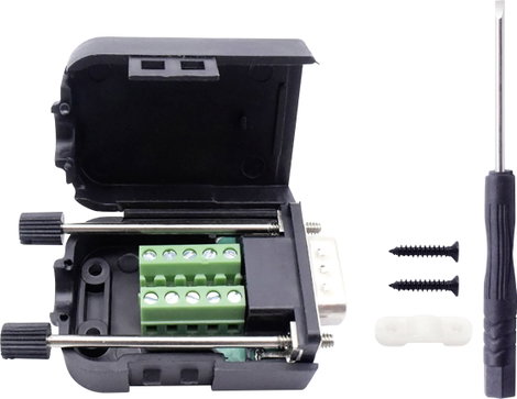 TRU COMPONENTS T190C4088 D-SUB beépíthető dugó Pólusszám: 9 Csavaros csatlakozó 1 db