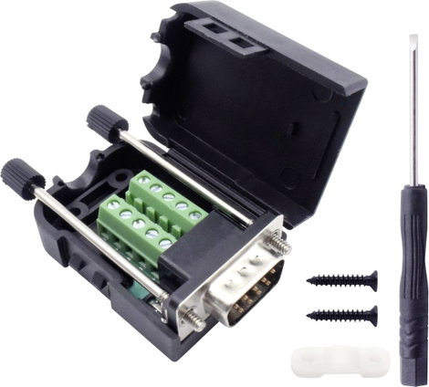 TRU COMPONENTS T190C4088 D-SUB beépíthető dugó Pólusszám: 9 Csavaros csatlakozó 1 db 5. kép