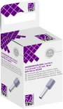 TRU COMPONENTS T1904C056 Érvéghüvely 4 mm² Részlegesen szigetelt Szürke 50 db bélyegkép