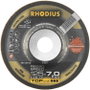 Rhodius 210611 RS580 SPEED Nagyolótárcsa, hajlított Ø 125 mm Furat átmérő 22.23 mm Nemesacél, Acél 1 bélyegkép