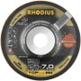 Rhodius 210611 RS580 SPEED Nagyolótárcsa, hajlított Ø 125 mm Furat átmérő 22.23 mm Nemesacél, Acél 1 2. bélyegkép