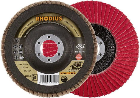 Rhodius 208748 JUMBO SPEED Felületcsiszoló korong Ø 125 mm Furat átmérő 22.23 mm Nemesacél 1 db 4. kép