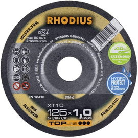 Rhodius XT10 206162 Vágótárcsa, egyenes 115 mm 1 db Nemesacél, Acél