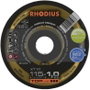 Rhodius XT10 206162 Vágótárcsa, egyenes 115 mm 1 db Nemesacél, Acél 3. bélyegkép