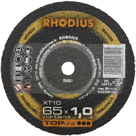 Rhodius XT10 MINI 205067 Vágótárcsa, egyenes 100 mm 1 db Nemesacél, Acél