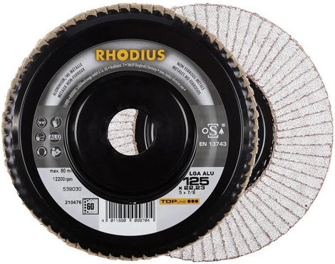 Rhodius 210476 LGA ALU Felületcsiszoló korong Ø 125 mm Furat átmérő 22.23 mm Nem vastartalmú fém 1 d 3. kép