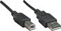 Manhattan USB kábel USB 2.0 USB-A dugó, USB-B dugó 0.50 m Fekete Fólia árnyékolás, UL minősített, ar 3. bélyegkép