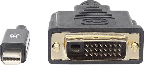 Manhattan Mini DisplayPort / DVI Átalakító kábel Mini DisplayPort dugó, DVI-D 24+1 pólusú Csatlakozó 3. kép