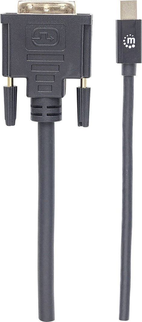 Manhattan Mini DisplayPort / DVI Átalakító kábel Mini DisplayPort dugó, DVI-D 24+1 pólusú Csatlakozó 4. kép