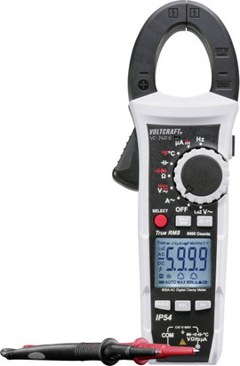 AC váltóáramú lakatfogó műszer, multiméter 600V/AC 600A/AC VOLTCRAFT VC-740 E