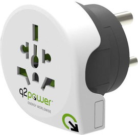 Q2 Power 1.100240 Úti adapter Welt nach Indien