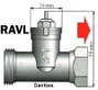 Fűtőtest szelep adapter Alkalmas radiátor Danfoss RAVL 700 100 003 3. bélyegkép