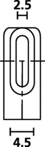 HellermannTyton HV4821 PVC-FR BK 2000 Könyök csatlakozó Szorítási átmérő (max.) 5.3 mm PVC Fekete 1 4. bélyegkép