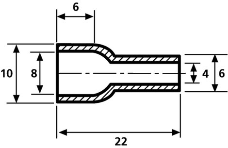 HellermannTyton HV4824 PVC-FR BK 2000 Védősapka Szorítási átmérő (max.) 8 mm PVC Fekete 1 db
