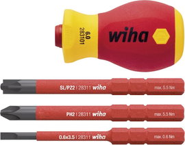 Wiha SoftFinish electric slimVario VDE Átdugaszoló fogantyú Markolat átmérő: 34 mm Alkalmas: Wiha To