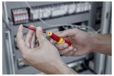 Wiha SoftFinish electric slimVario VDE Átdugaszoló fogantyú Markolat átmérő: 34 mm Alkalmas: Wiha To 3. kép