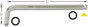 Hazet HAZET 2105LG-025 Belső hatlap Hajlított csavarhúzó 2.5 mm bélyegkép