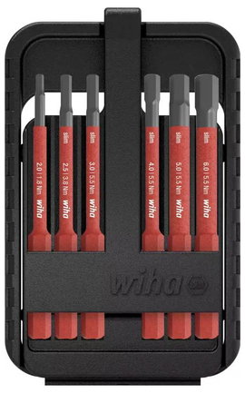 Wiha 43156 Cserélhető penge készlet 6 részes Hatlap VDE