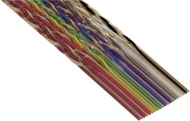 3M 1700/10 100 SF Szalagkábel Raszterméret: 1.27 mm 10 x 0.08 mm² Tarka méteráru