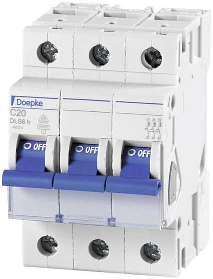 Doepke 09914293 DLS6H C16A 3polig 6KA Vezeték védőkapcsoló 3 pólusú 16 A 230 V, 400 V