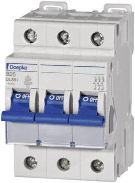 Doepke 09916113 DLS6I B16A 3polig 10KA Vezeték védőkapcsoló 3 pólusú 16 A 230 V, 400 V