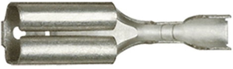 Klauke 1720 Csúszósarus hüvely Dugasz szélesség: 6.3 mm Dugaszolási vastagság: 0.8 mm 180 ° Szigetel