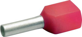 Klauke 8718 Iker érvéghüvely 1 mm² Részlegesen szigetelt Piros 1000 db