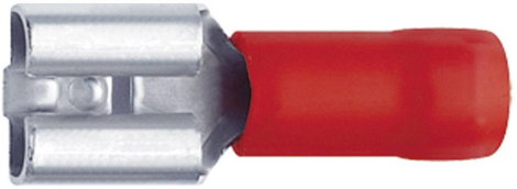 Klauke 8201 Csúszósarus hüvely Dugasz szélesség: 2.8 mm Dugaszolási vastagság: 0.5 mm 180 ° Részlege