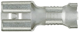 Klauke 1750 Csúszósarus hüvely Dugasz szélesség: 6.3 mm Dugaszolási vastagság: 0.8 mm 180 ° Szigetel