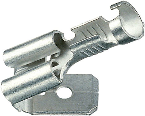 Klauke 18203AZ Csúszósarus hüvely Leágazással Dugasz szélesség: 4.8 mm Dugaszolási vastagság: 0.8 mm
